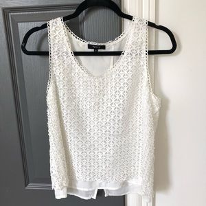 White Lace Tank Top
